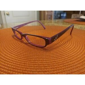 BULOVA “CHEMNITZ” Eyeglasses Frame Womens Petite 52-16-135 Black/Purple